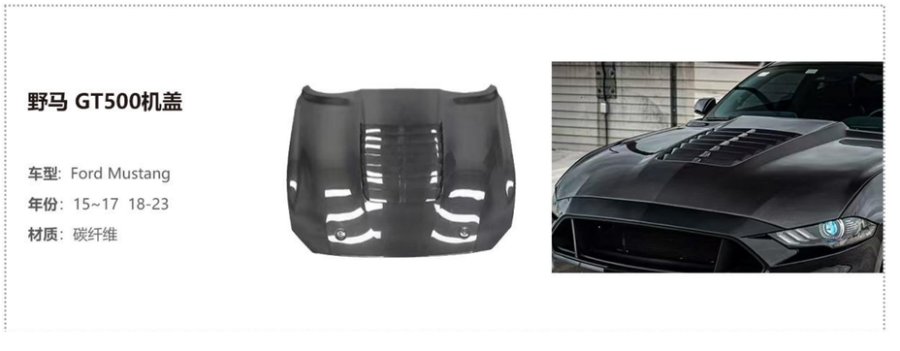 Ford Mustang GT500 Hood