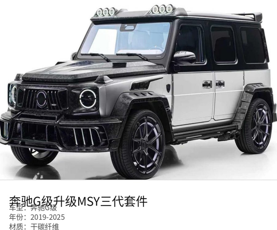 Mercedes 奔驰G级 MSY Part