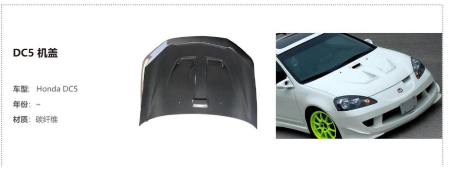Honda DCS DC5 Hood