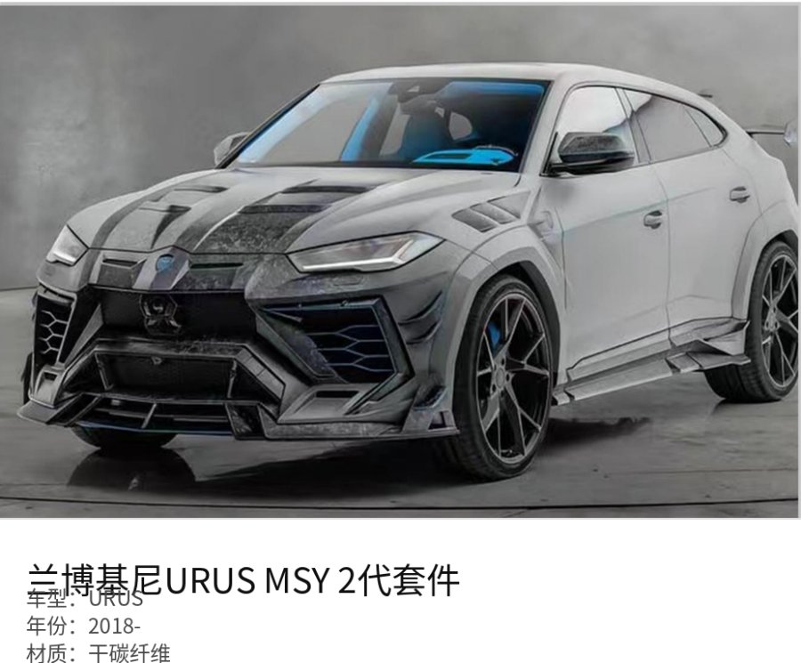 Lamborghini URUS MSY Gen 2 Kit