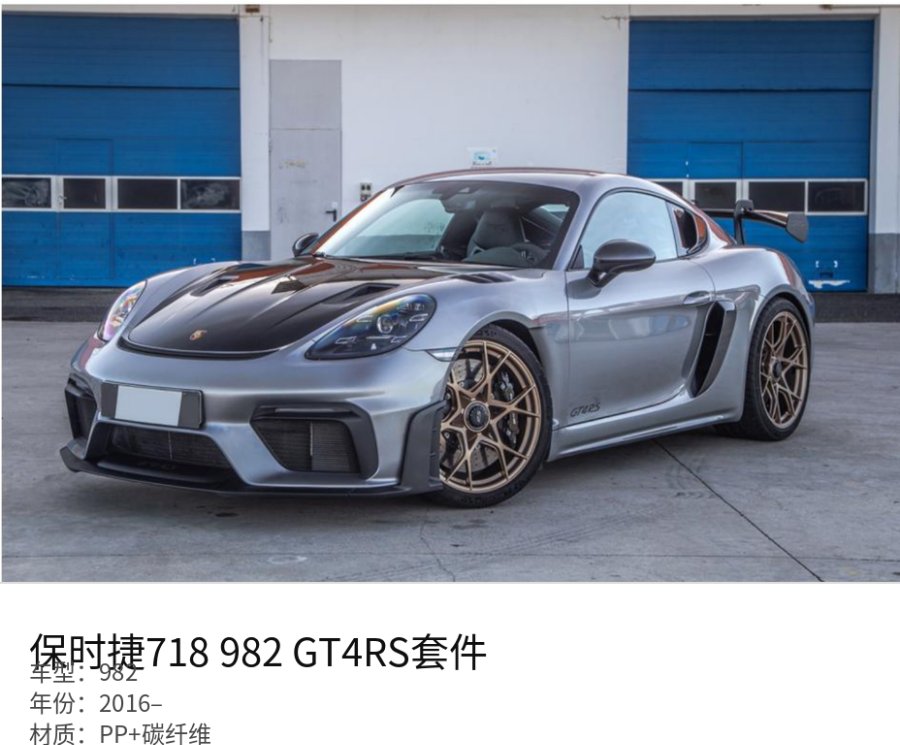 Porsche 982 GT4RS Kit