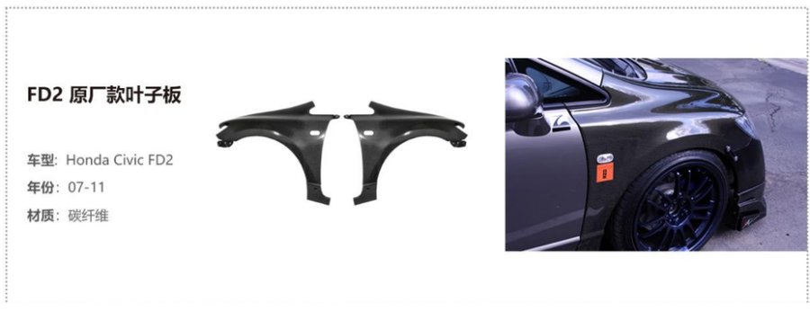 Honda Civic FD2 OEM Fender