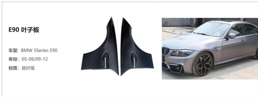 BMW 3 Series E90 Fender