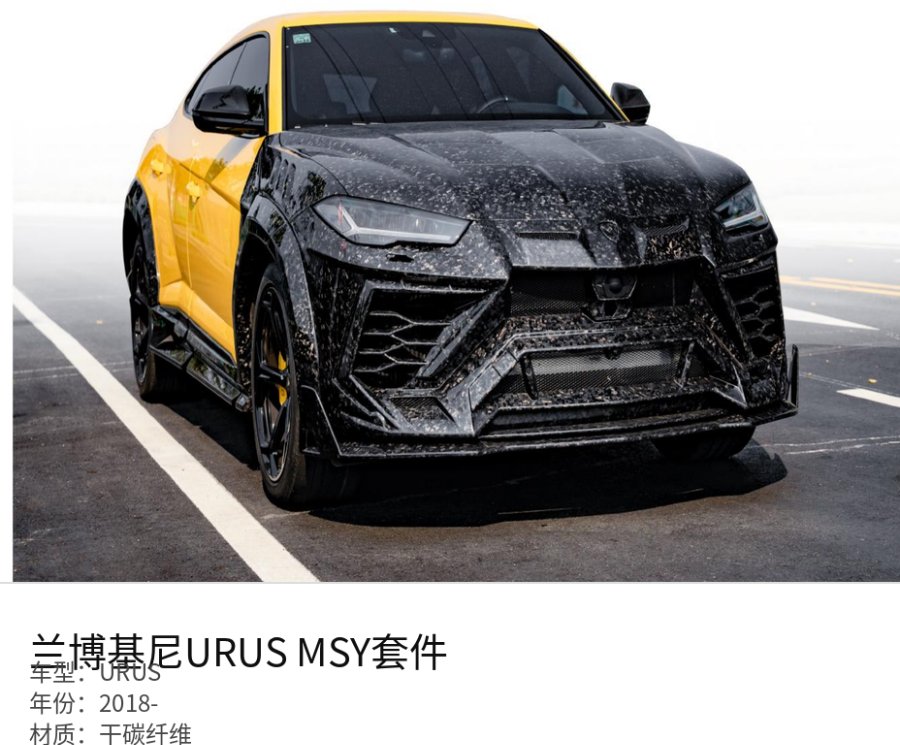 Lamborghini URUS MSY Kit