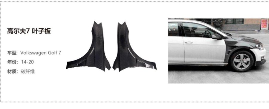 Volkswagen Golf 7 Fender