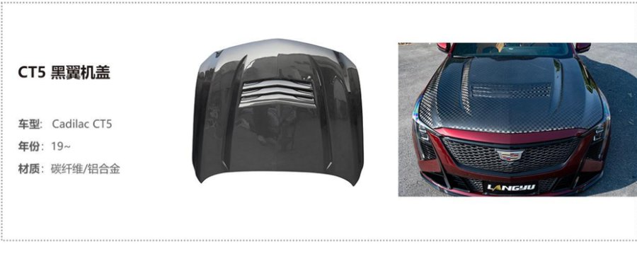 Cadillac CT5 Black Wing Hood