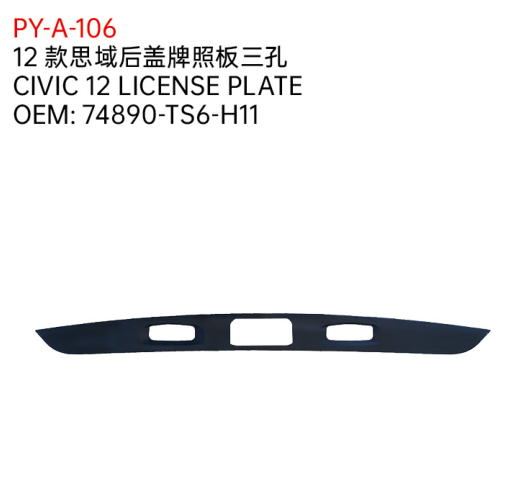CIVIC 12 LICENSE PLATE
