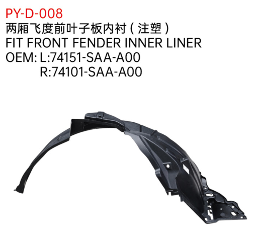 FIT FRONT FENDER INNER LINER