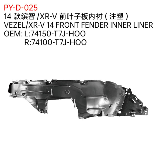 VEZEL/XR-V 14 FRONT FENDER INNER LINER