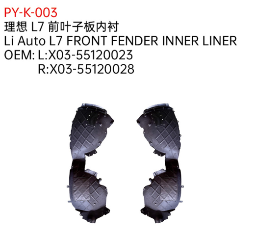 Li Auto L7 FRONT FENDER INNER LINER