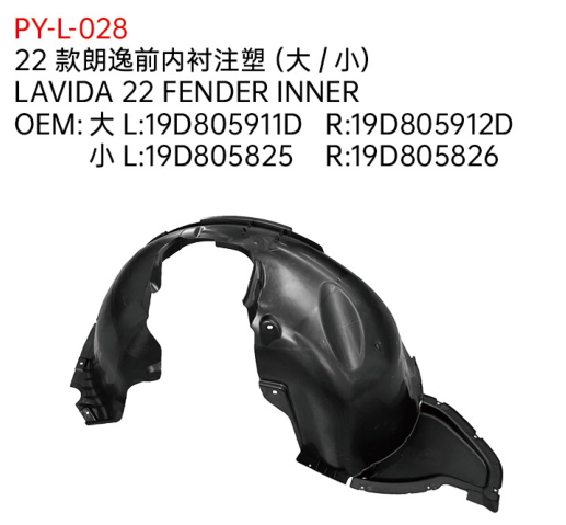 LAVIDA 22 FENDER INNER