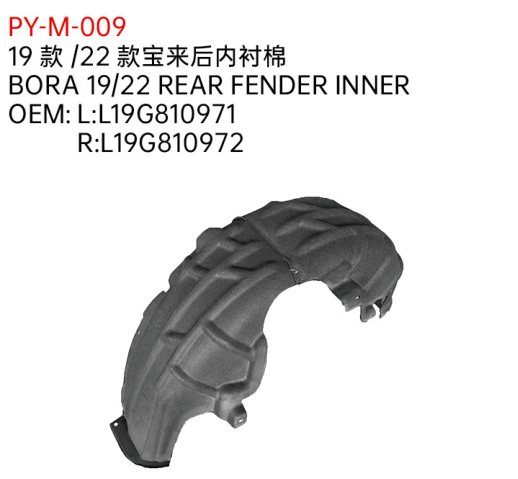 BORA 19/22 REAR FENDER INNER