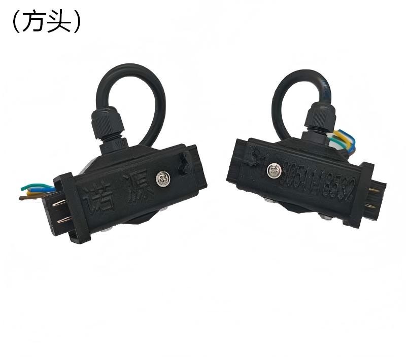 Plug-In Wiring Connector, Square (No Wire-Cutting Needed, Pair)