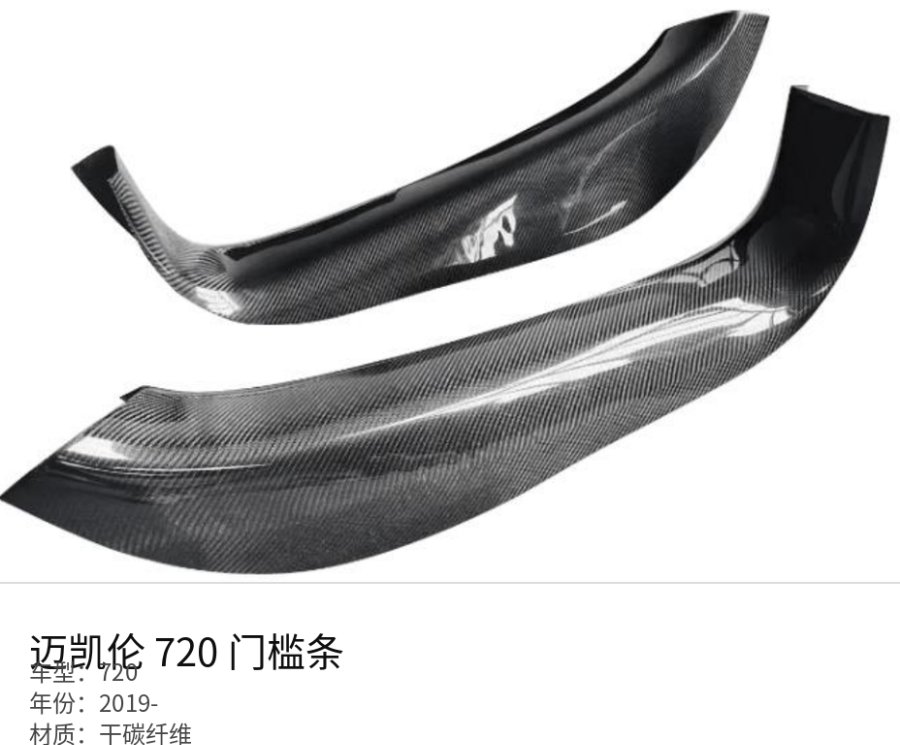 McLaren 720 Door Sill Trim