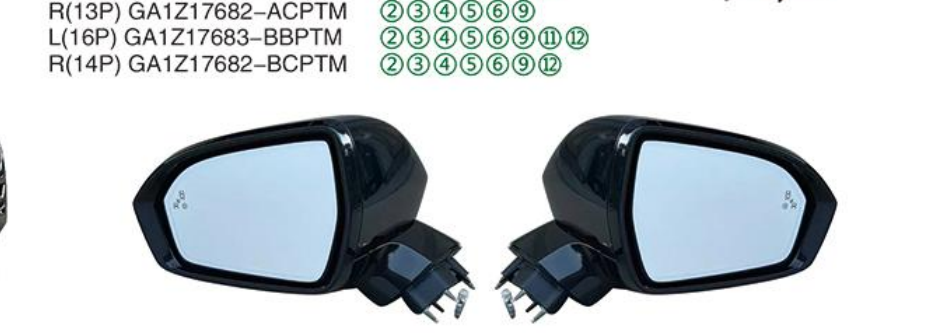 Rearview Mirror GA1Z17682-ACPTM