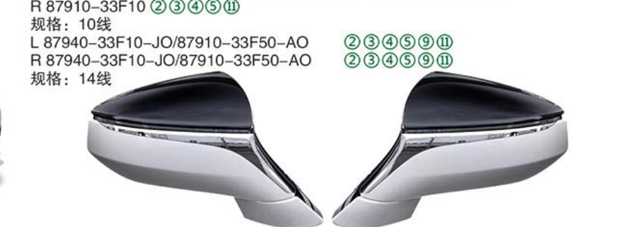 Rearview Mirror R 87910-33F10