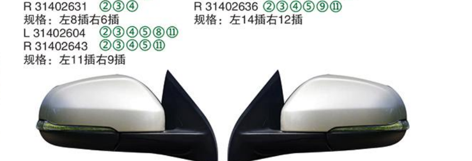Rearview Mirror R 31402631