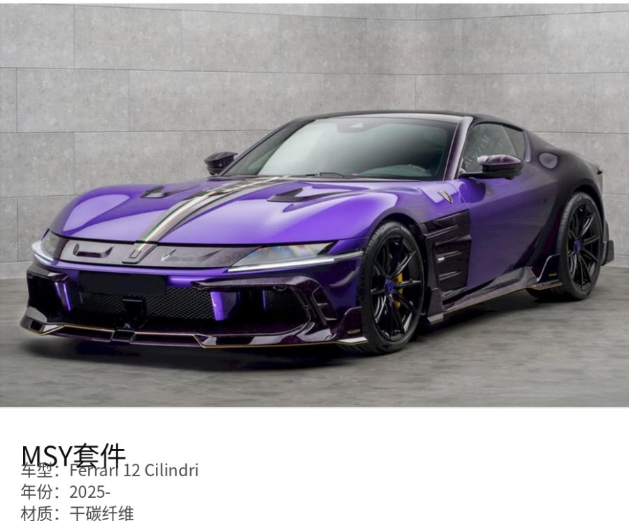 Ferrari 12 Cilindri MSY Kit