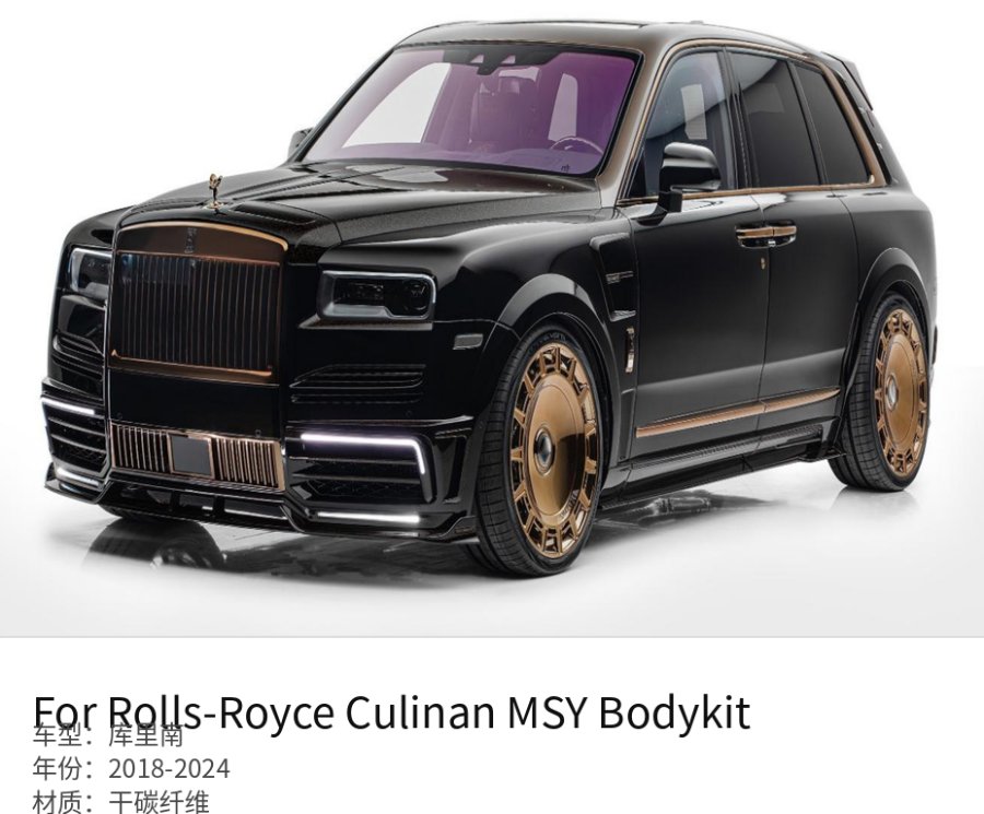 Rolls-Royce Cullinan MSY Body Kit
