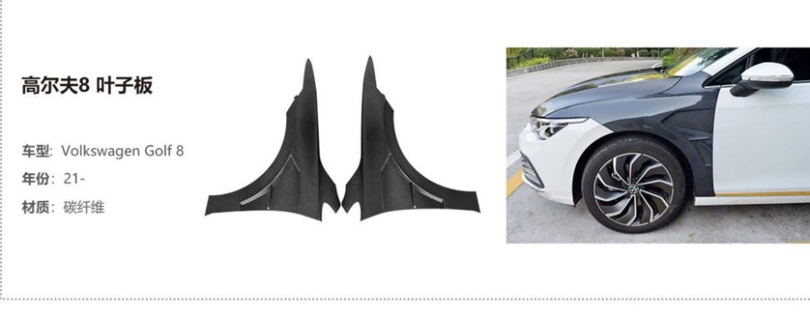 Volkswagen Golf 8 Fender