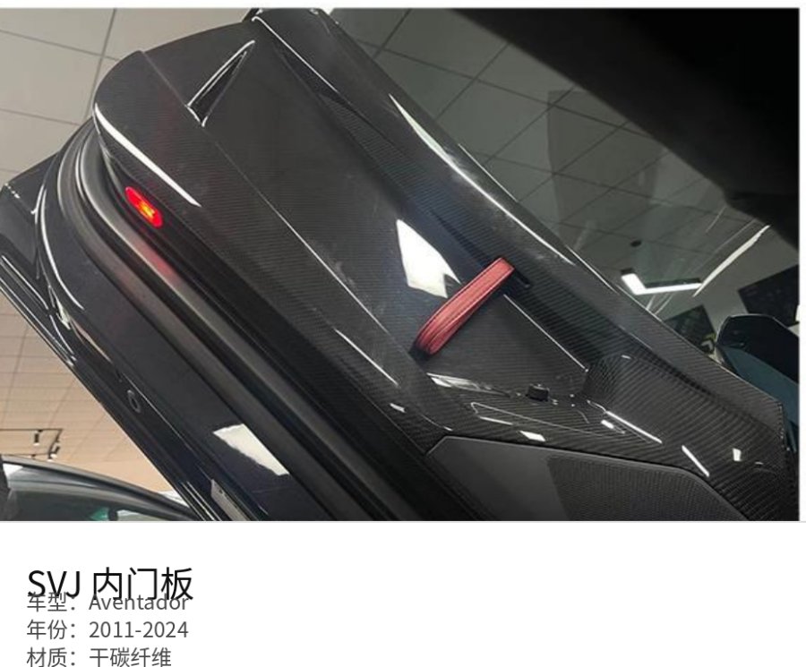 Lamborghini Aventador SVJ Inner Door Panel