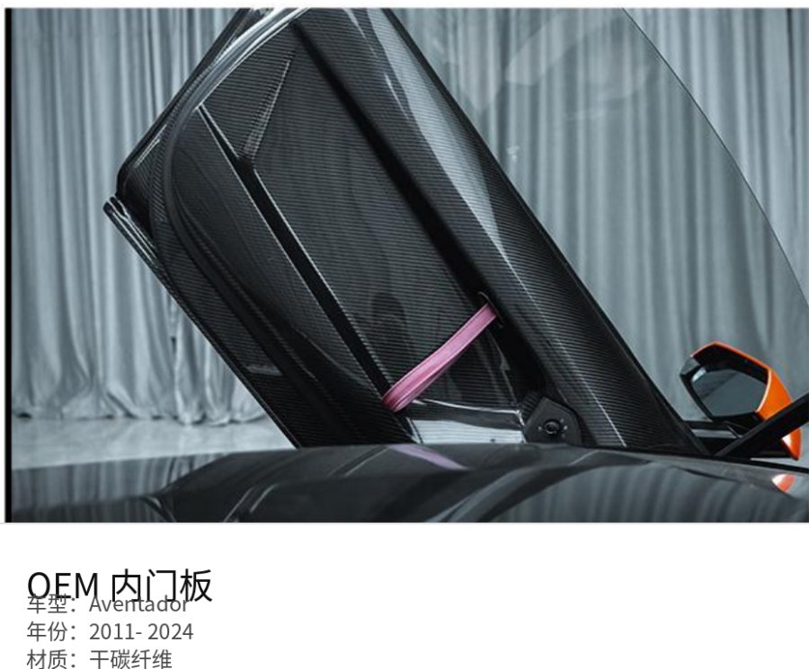 Lamborghini Aventador OEM Inner Door Panel