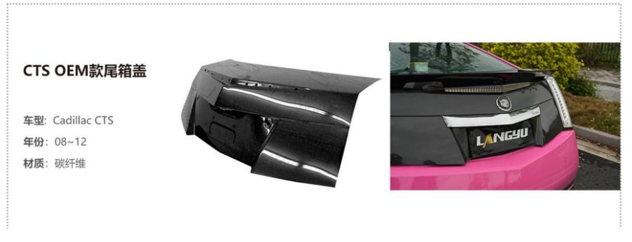 Cadillac CTS OEM Trunk Lid